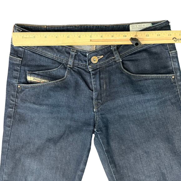 Diesel Dark Wash 008AA Stretch Clushy Back Zipper Low Rise Skinny Jeans size 29 - Picture 3 of 16